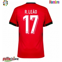 Camiseta Portugal Rafael Leao #17 Primera Equipación Eurocopa 2024 manga corta